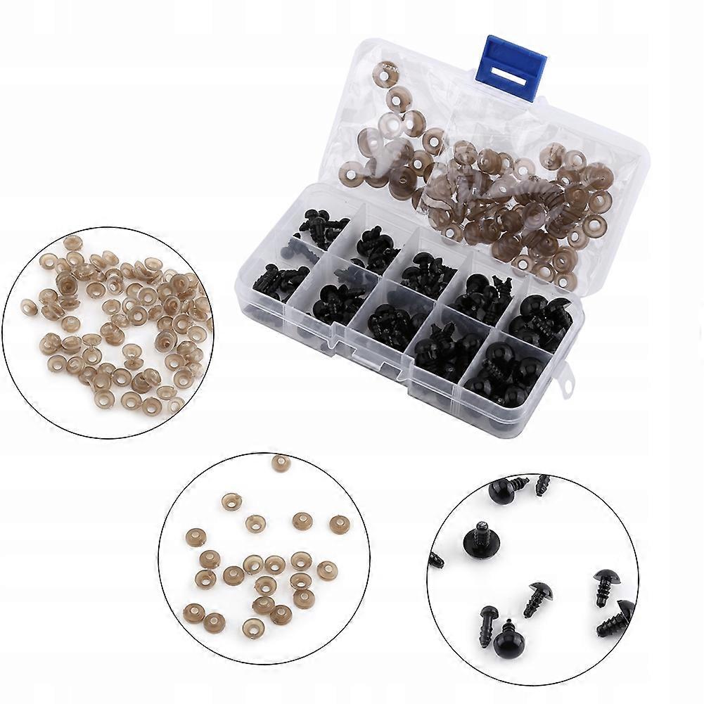 Clamp Eyelets For Mascots / Dolls, Round Shape, Diameter 1 Mm, Multicolored, 100 Pcs.