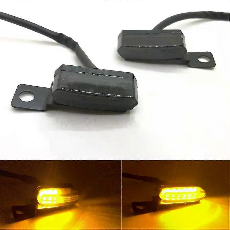 2pcs Mini Motorcycle LED Turn Signal Lamp Sequential Flowing Indicator Light intermitentes moto for Honda for Yamaha for Suzuki