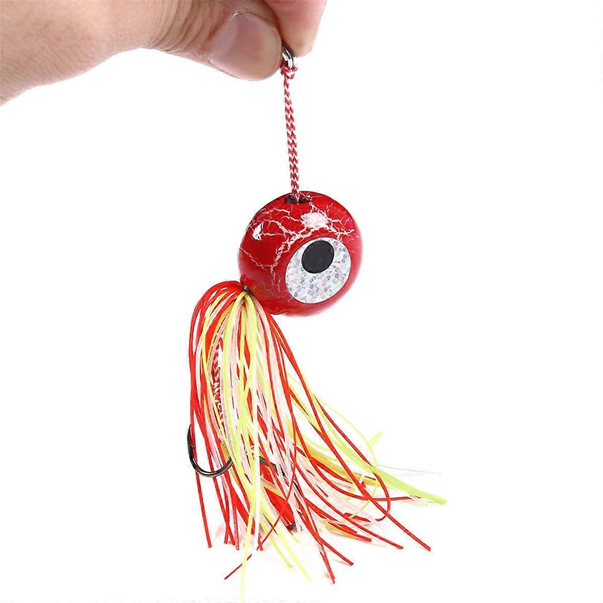 Sinking Metal Jig with Rubber Skirt for Sea Fishing, Jigging Lures