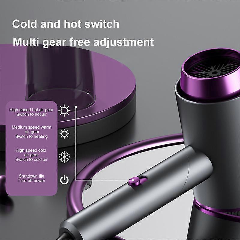 1200W Rotating Folding Hair Dryer with Wall-Mounted Bracket