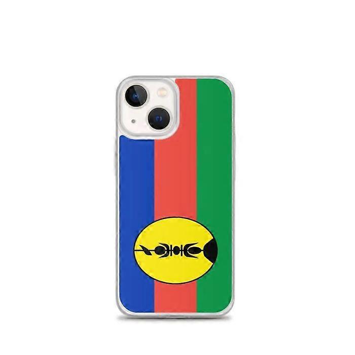 iPhone Case - iPhone 13 mini - New Caledonia Flag - Flexible - Multicolored - Transparent