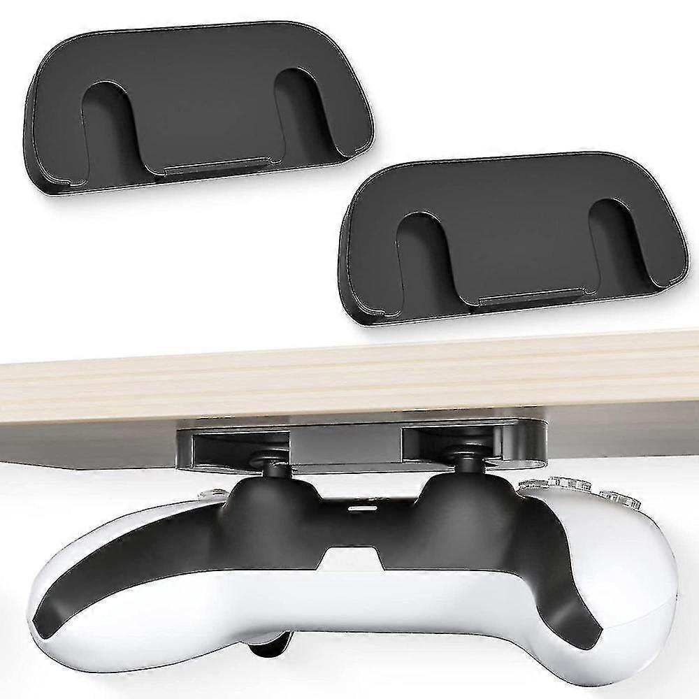 2 Pcs Controller Table Stand Compatible Ps5/ps4, Ps5 Controller Holder Storage Rack Under Desk Mount hwy