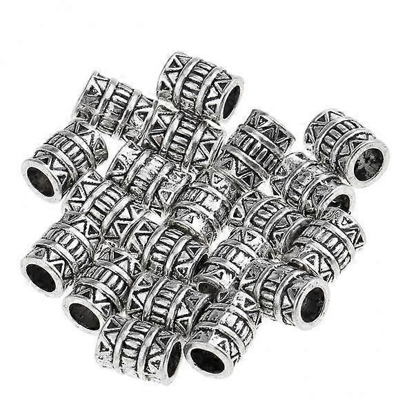 2-6pack 20 perles de cheveux Dreadlocks tube coiffure décoration tressage bijoux de cheveux