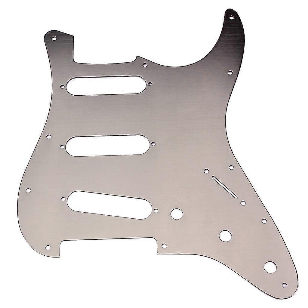 Pickguard SSS anodisé en alliage d’aluminium pour plaque de rayure de guitare électrique ST