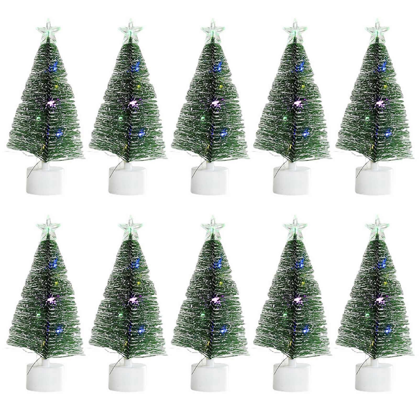 Colorful LED Christmas Tree Decorations Set of 10 Create Festive Atmospheres with Exquisite Craftsmanship Decors