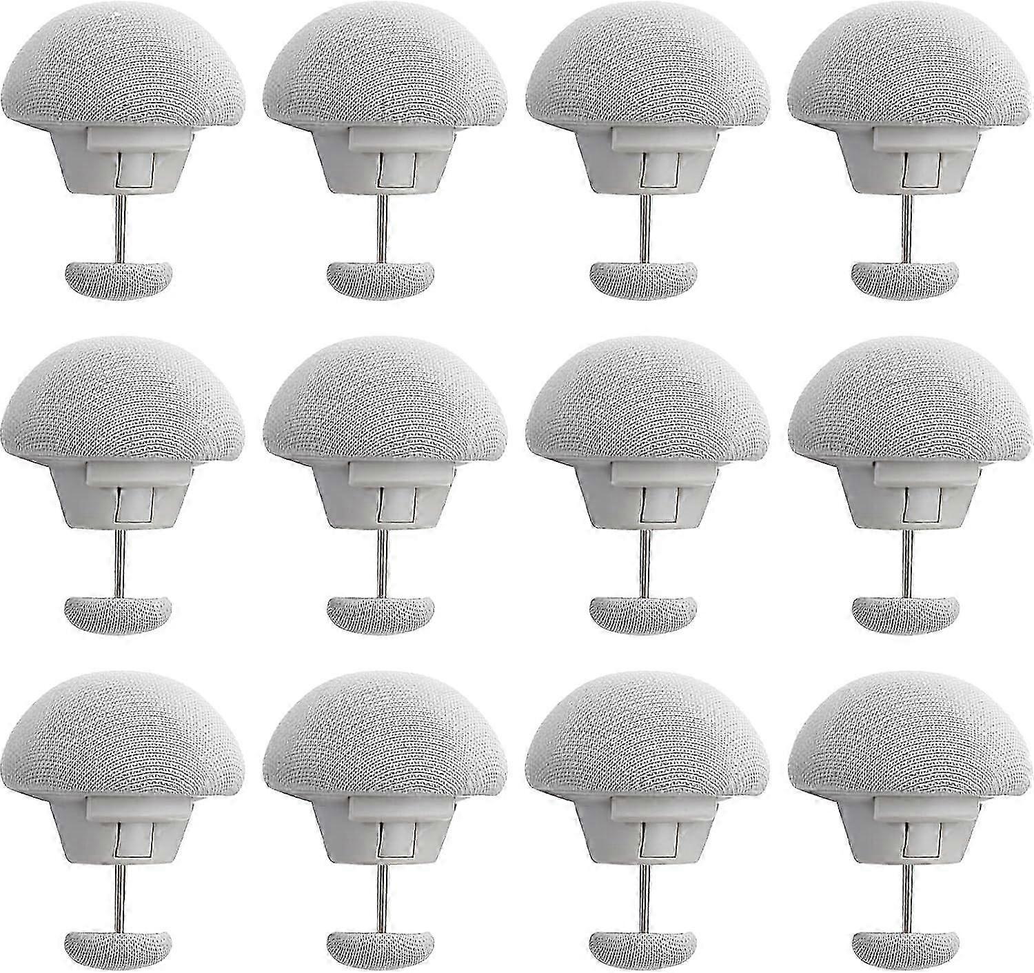 12Pcs Mushroom Duvet Clips, Non-Slip Comforter Holder with One-Key Unlock for Blanket & Bed Sheets