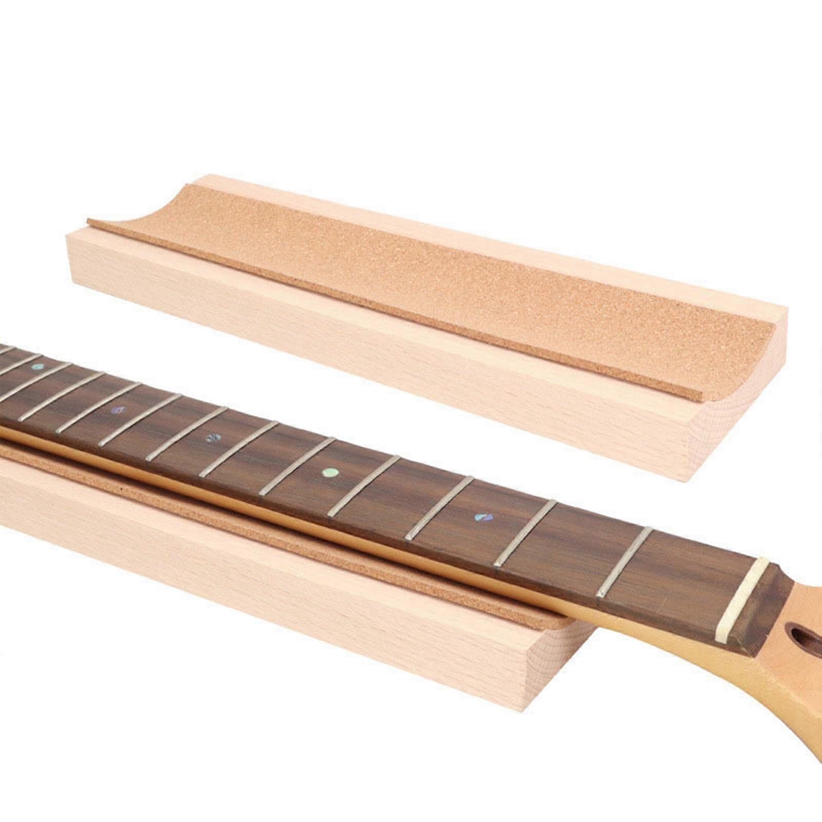 Support Repose-Cou Guitare En Bois Acajou - Outil Luthier Pour Entretien Instrument