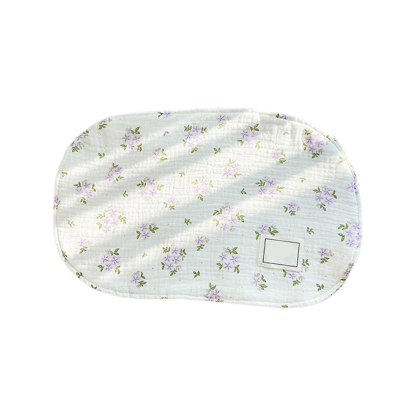 8-Layer Baby Pillow Newborns Flat Pillows Toddlers Sleeping Pillow Headrest Support Burp Cloth for Infant Bed Stroller