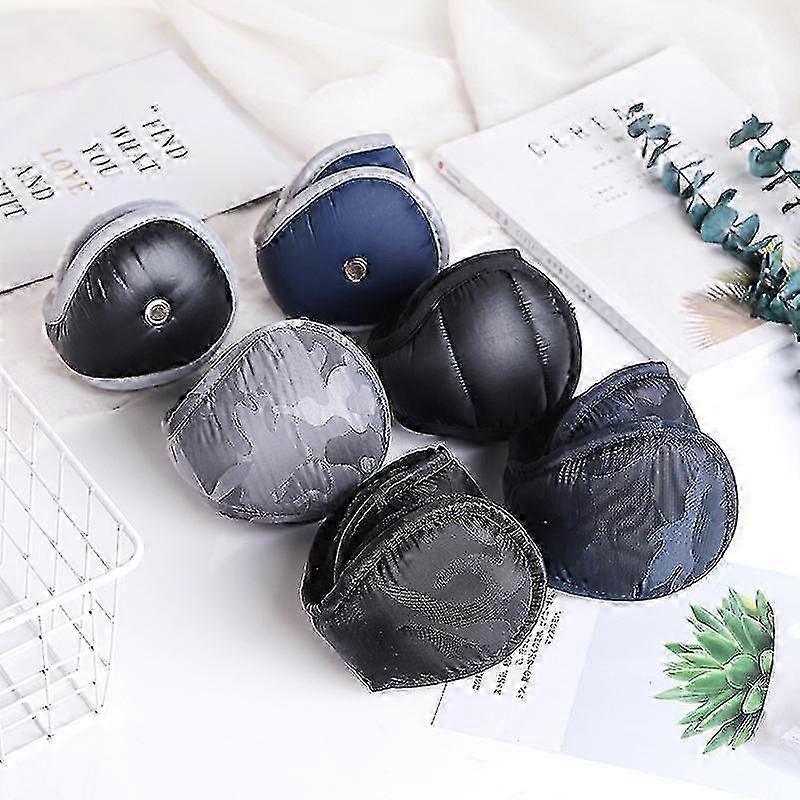 折りたたみ式ウィンターウォーム防水イヤーマフ-ブラック