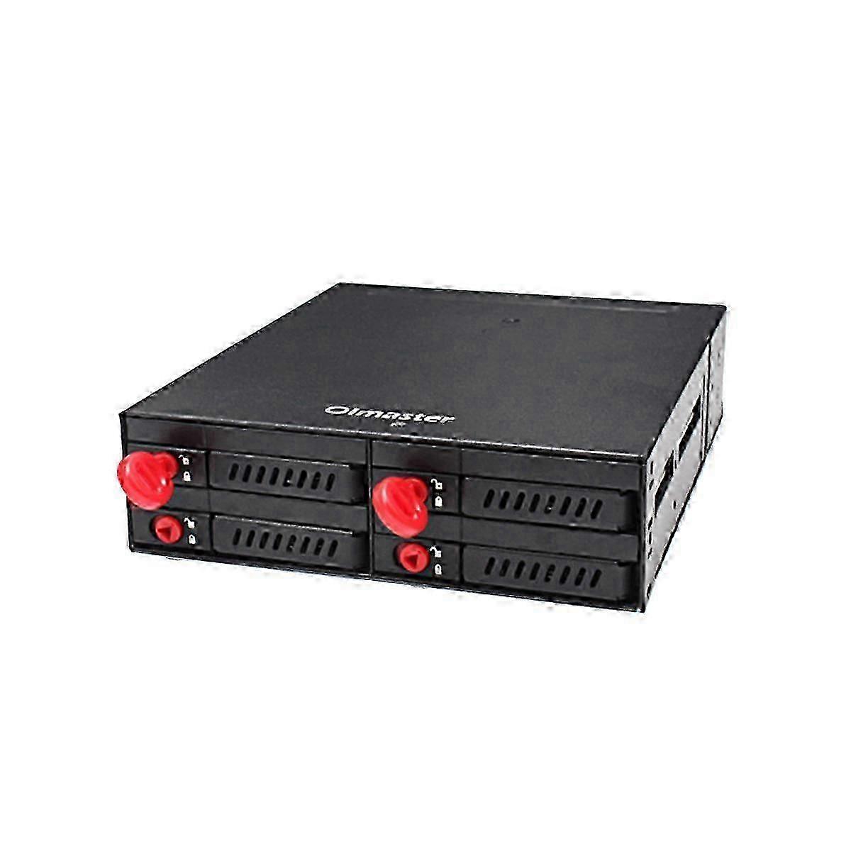 4-Bay 2.5-Inch SATA Solid State Drive and Hard Disk Enclosure Mobile Rack for Data Storage Solutions Compatible with Various Brands