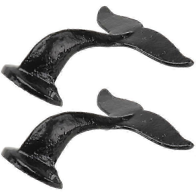 16X14cm Black Utility Hooks 2pcs Creative Wall Storage Hooks Wall-mounted Sundries Hanging Hooks Iro