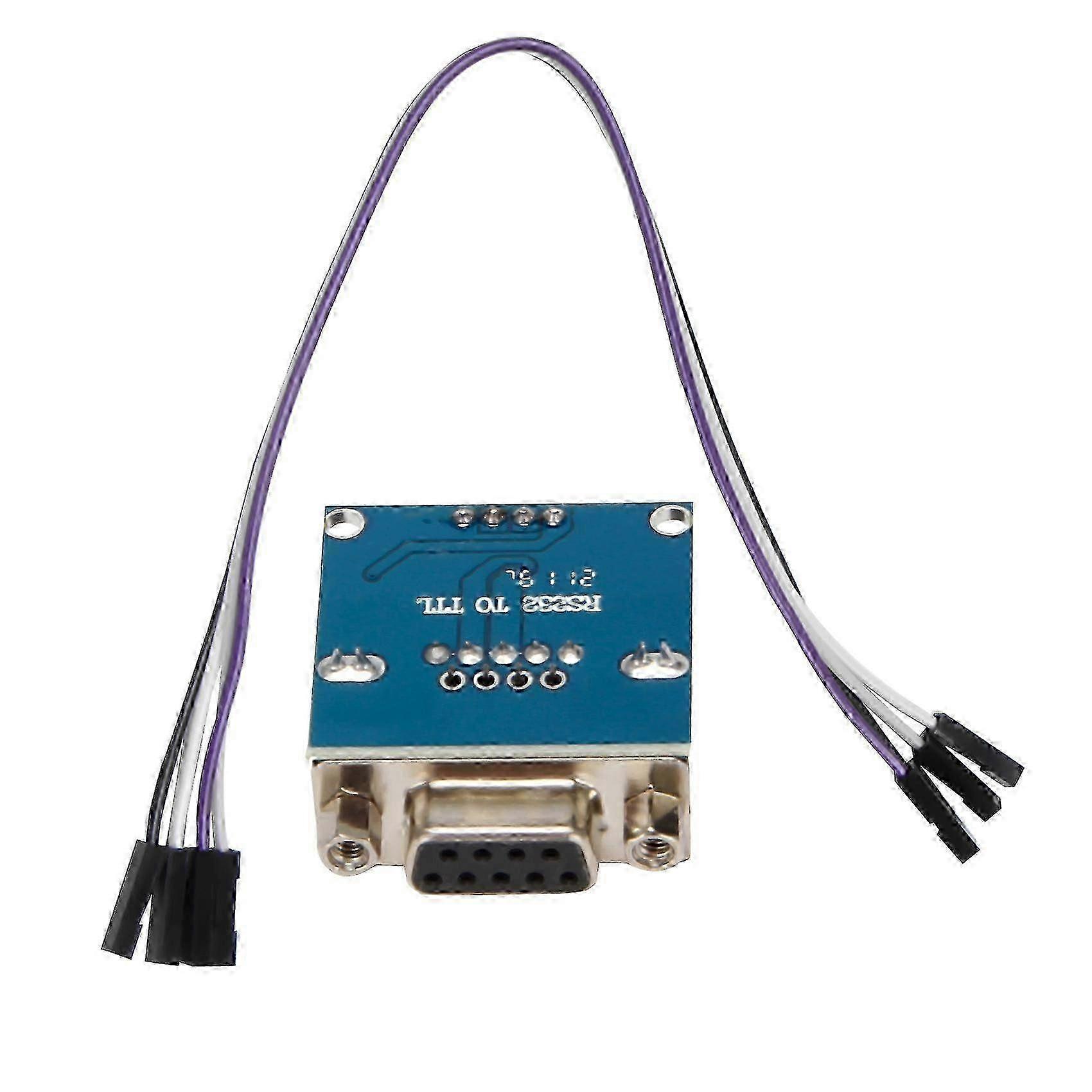 MAX3232 Porta serial RS232 para módulo conversor TTL Conector DB9 com 4 cabos de salto