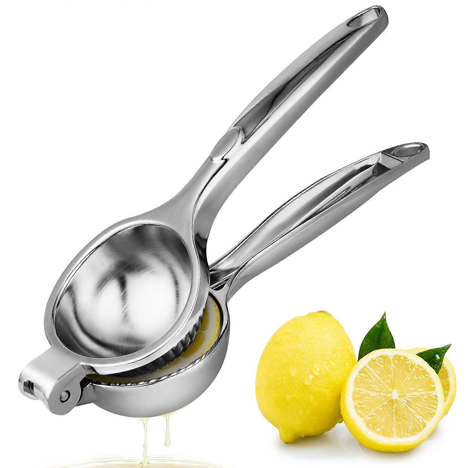 7 Cm Lemon Squeezer Hand Press, Silver Manual Citrus Juicer For Bar, 7 Cm Diameter