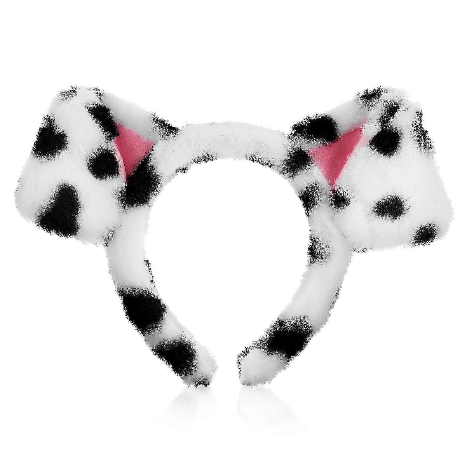 Practical Dalmatian Headband Adult, Designed for Skincare and Party Use, Non-Slip Grip