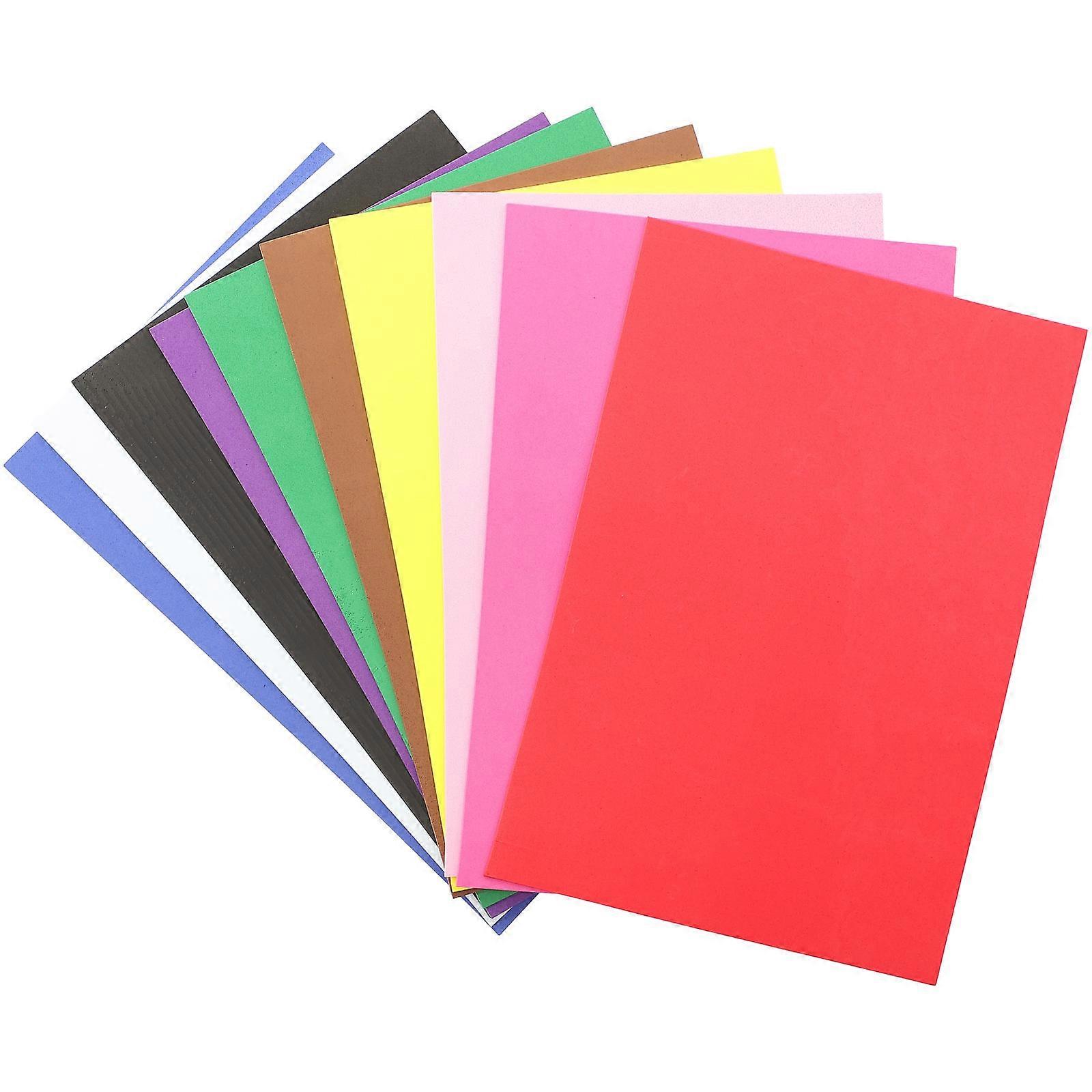 10pcs A4 2mm Mixed Color Eva Foam Sheets for DIY Crafts, School Art Projects, Handicraft Supplies