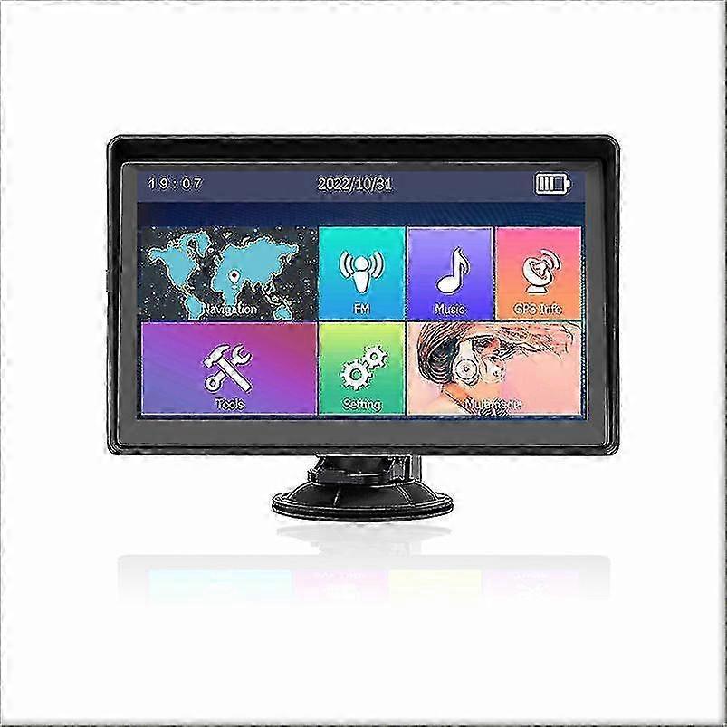 9 Inch GPS Navigation System with Latest UK and Europe Maps Pre-installed, Lifetime Free Map Updates for Vehicle Use Including Cars, Trucks,