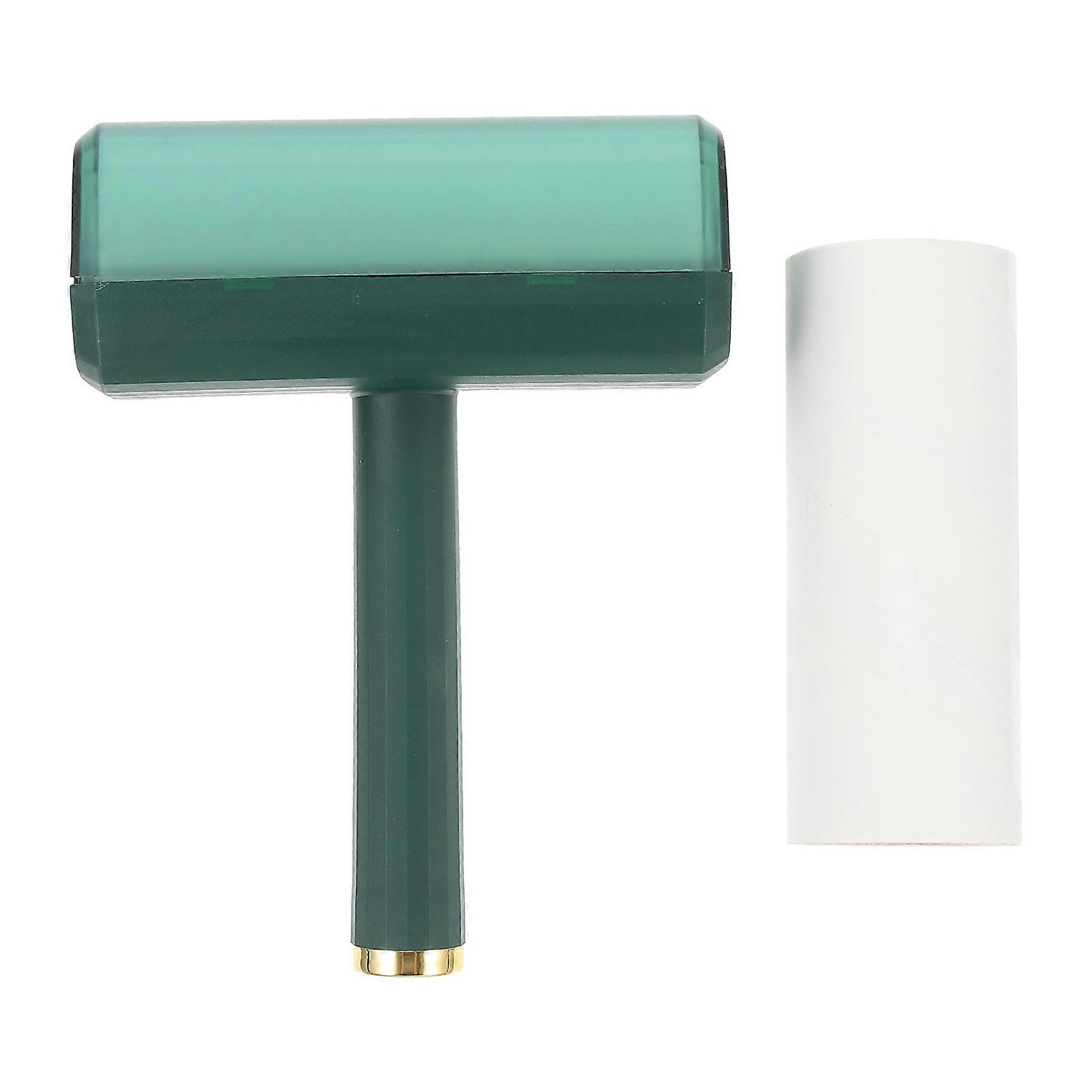 Pet Hair Removal Tool Lint Roller Portable Manual Fluff Removal For Pets General Users Household Tools 2Pcs Green 17.5x13x4.5cm