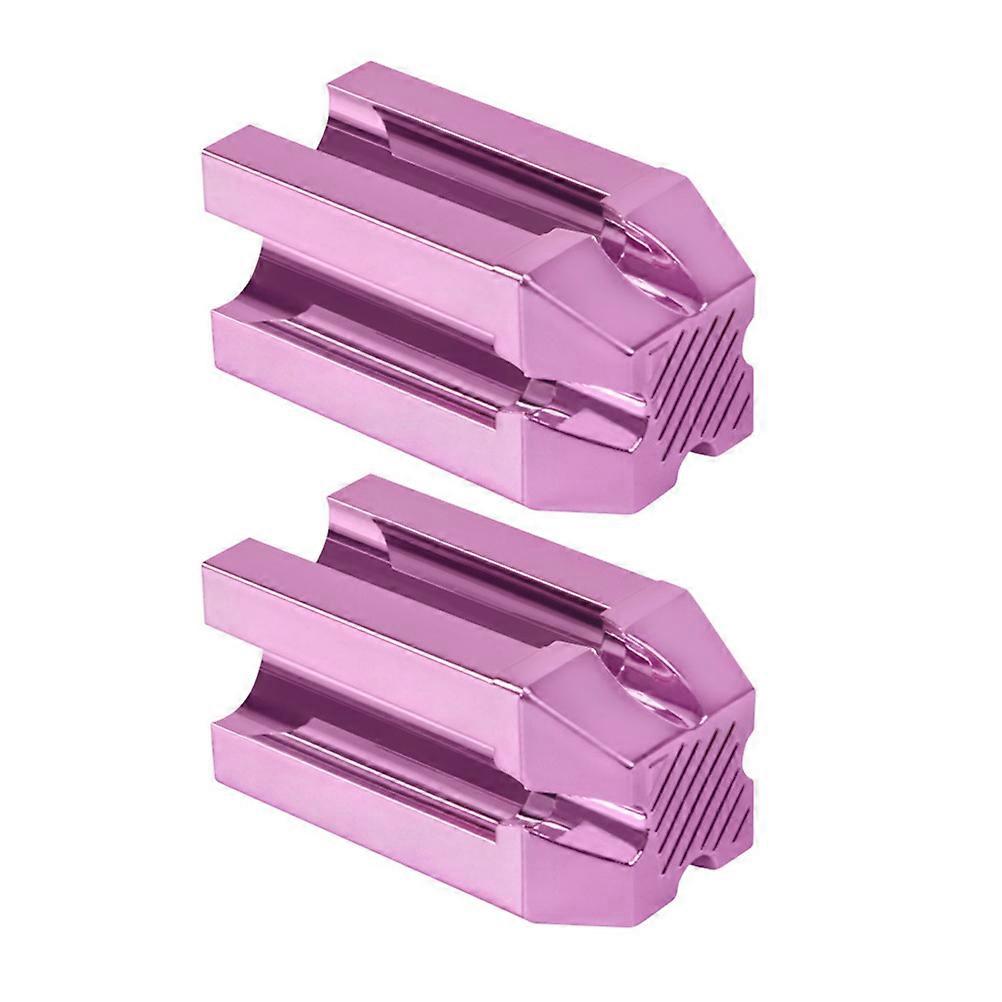 Eyebrow Pencil Sharpener Sharpen Eyeliner Lip Pencil For Women Daily Makeup Rosy Color Rectangular Shape 2Pcs