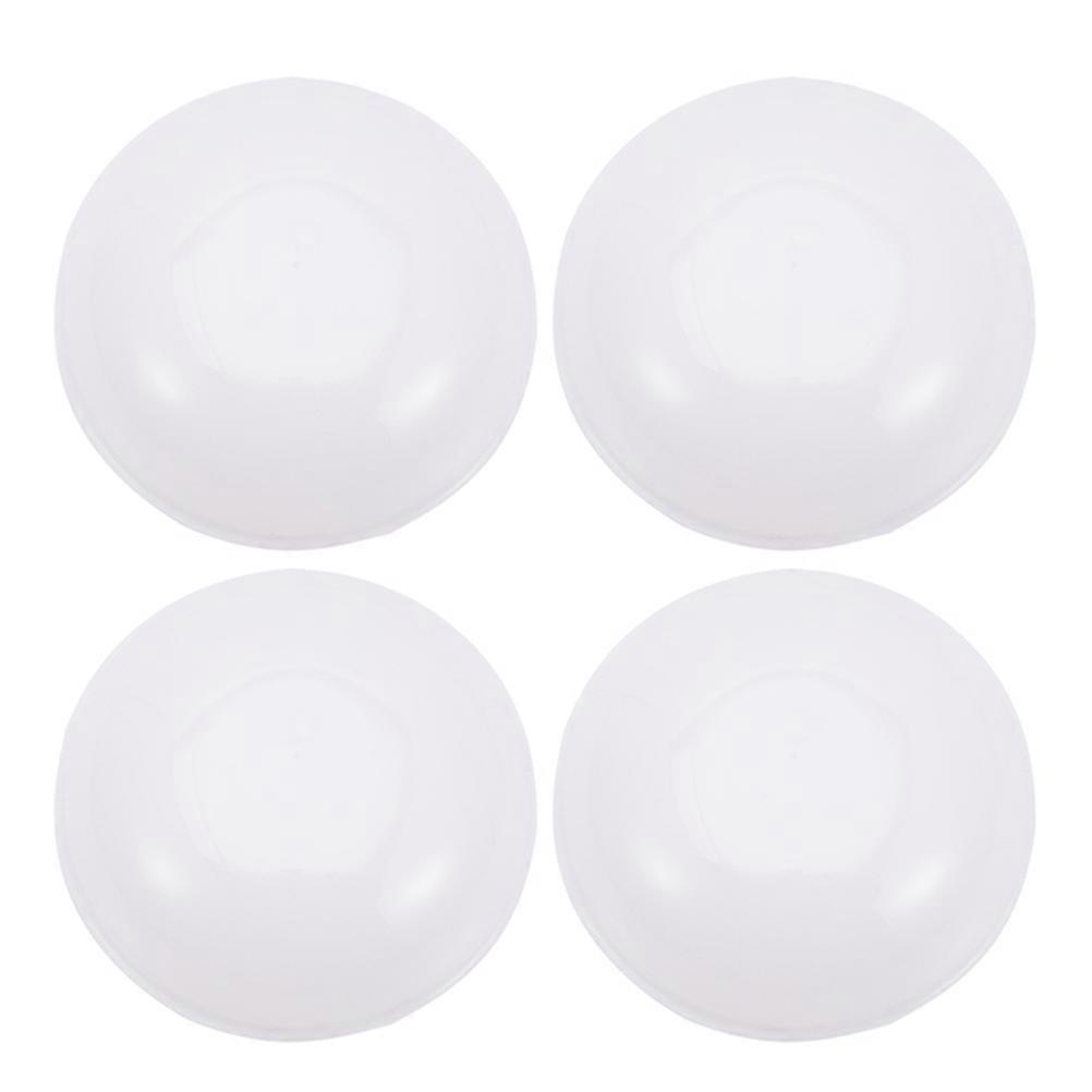 Easy Installation Ceiling Light Replacement Cover for Hallway Corridor Balcony White Round 4Pcs