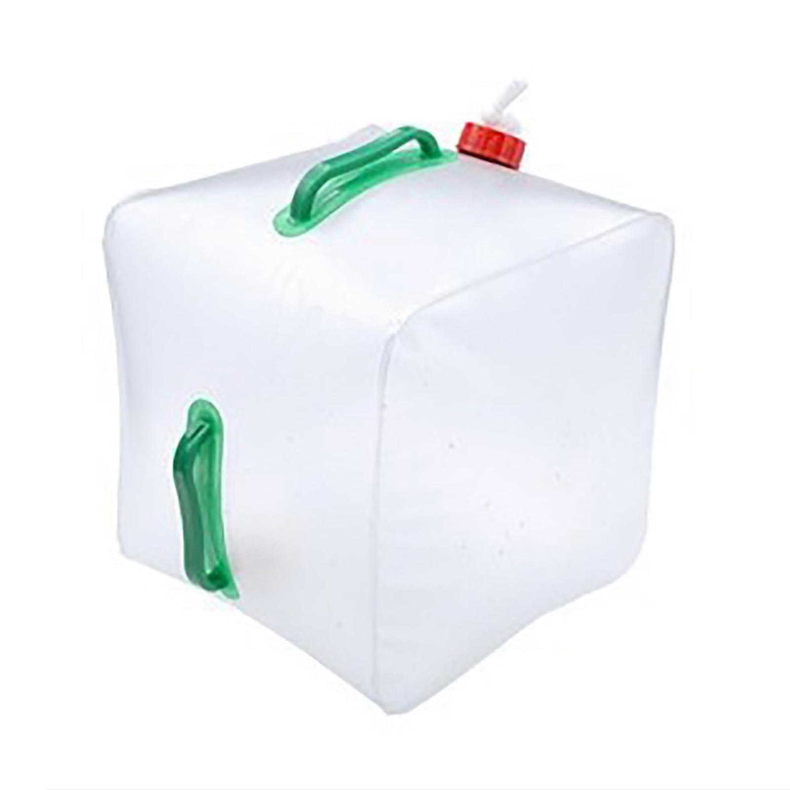 Portable Camping Water Bag 10L/20L Leakproof Folding Water Container With Faucet Square PVC