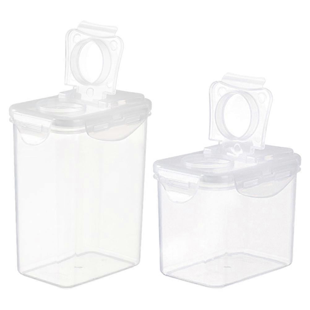 Snack Jars Round Stackable Home Use Food Preservation 2Pcs