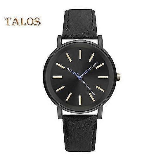 Quartz Watch Round Dial Adjustable Faux Leather Strap No Delay Simple Style Time-checking High Accuracy Lady Daily Commute Wristwatch Dating Timepiece