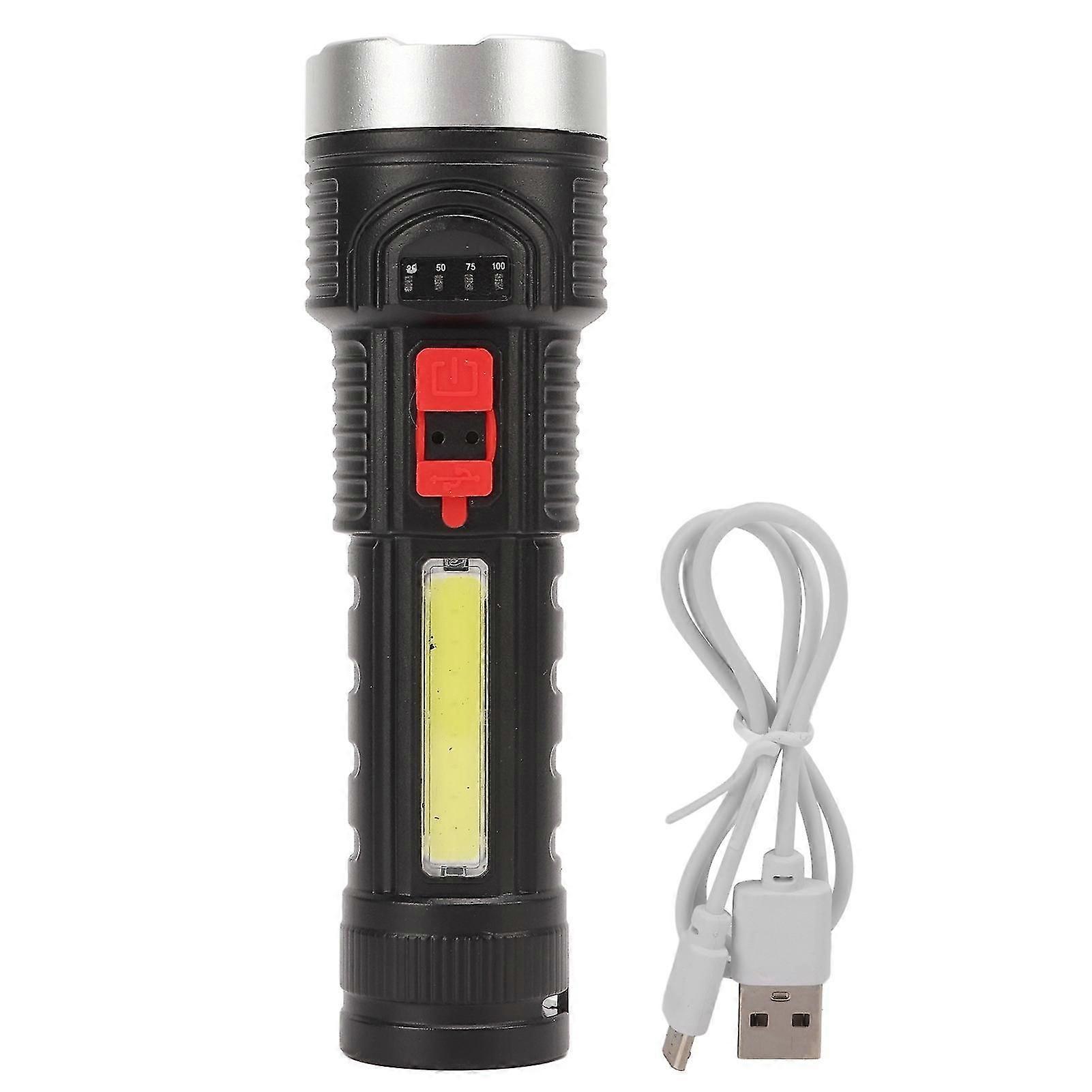 Fishing Flashlight,USB Rechargeable Flashlight 500LM USB Rechargeable Flashlight Portable Flashlight Smart Functionality