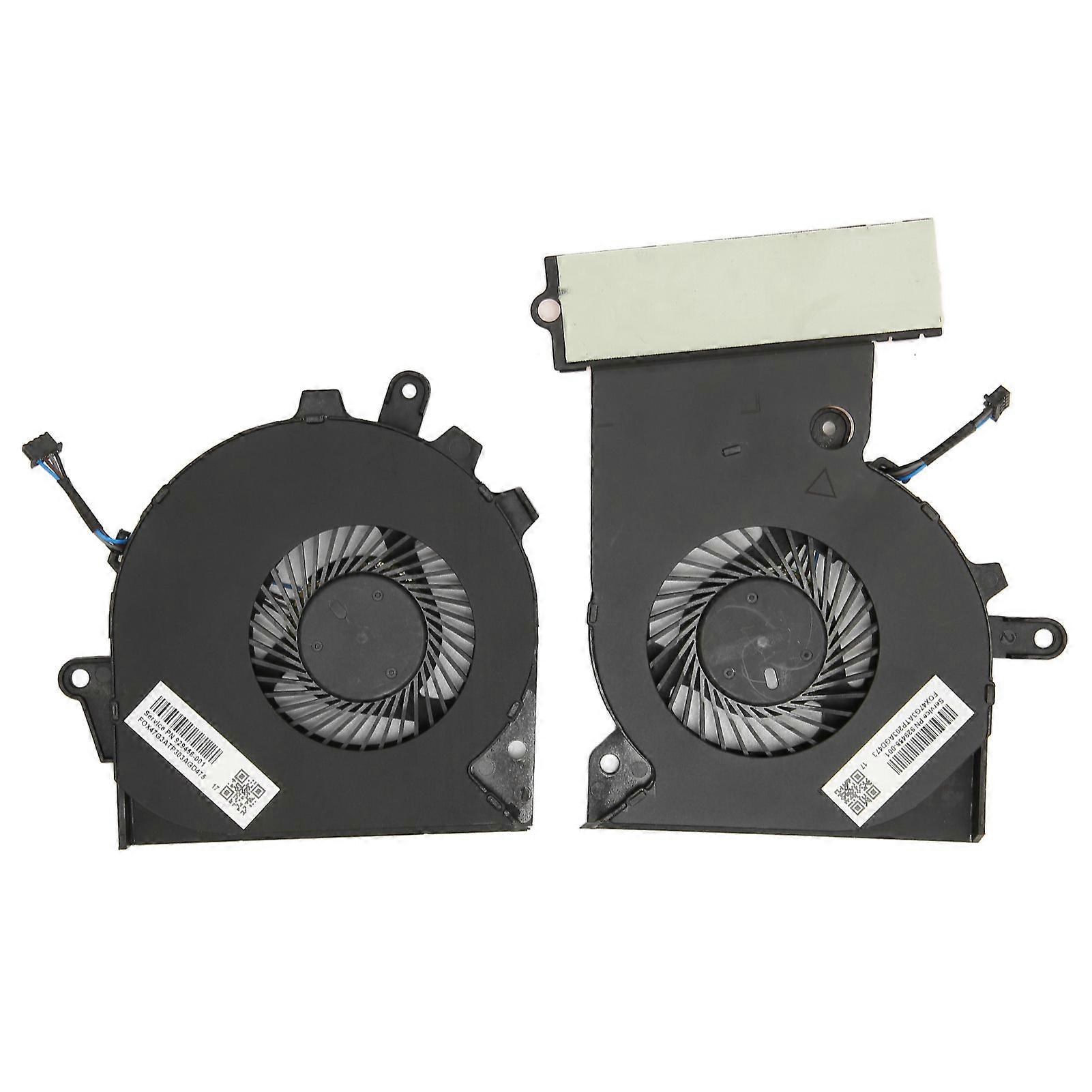 CPU GPU Cooling Fan, Good Heat Dissipation, Small Lightweight 4-Pin Fan for HP Omen 15 CE for 17 AN for 17 AN012DX Laptop