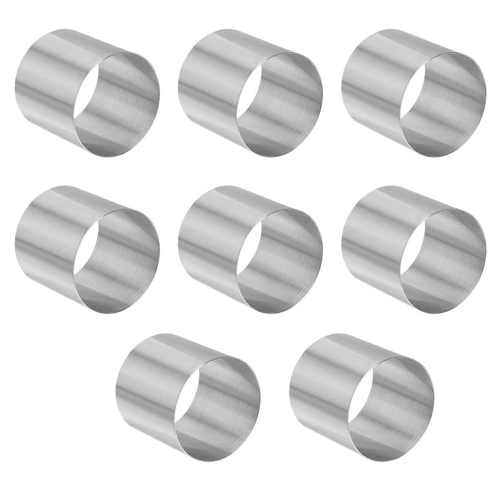 8 Pcs Mini Round Shape Mousse Cake Biscuit Dessert Mould DIY Baking Tools