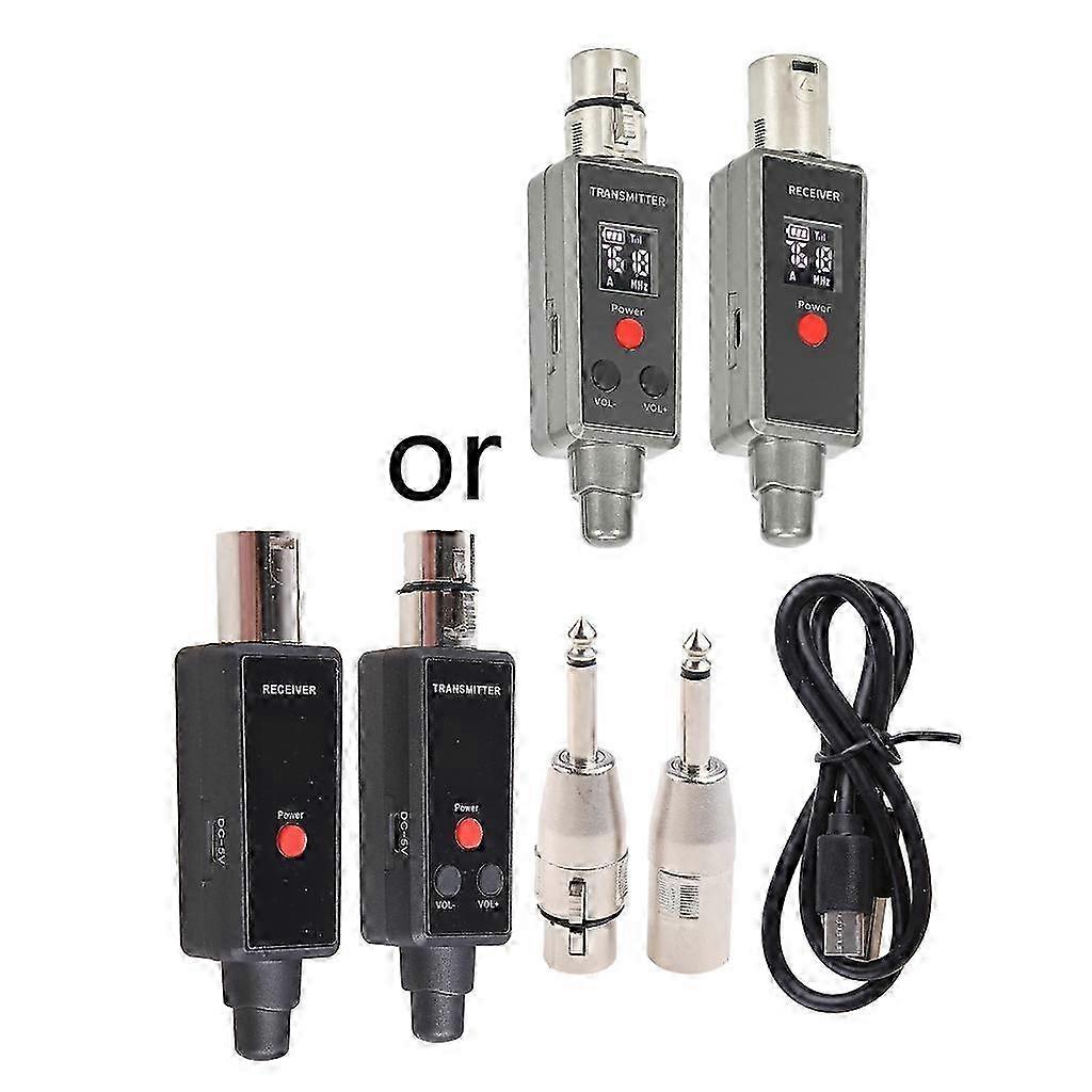 Microphone Wireless System Volume Adjustable Wireless Transmitter & Receiver--