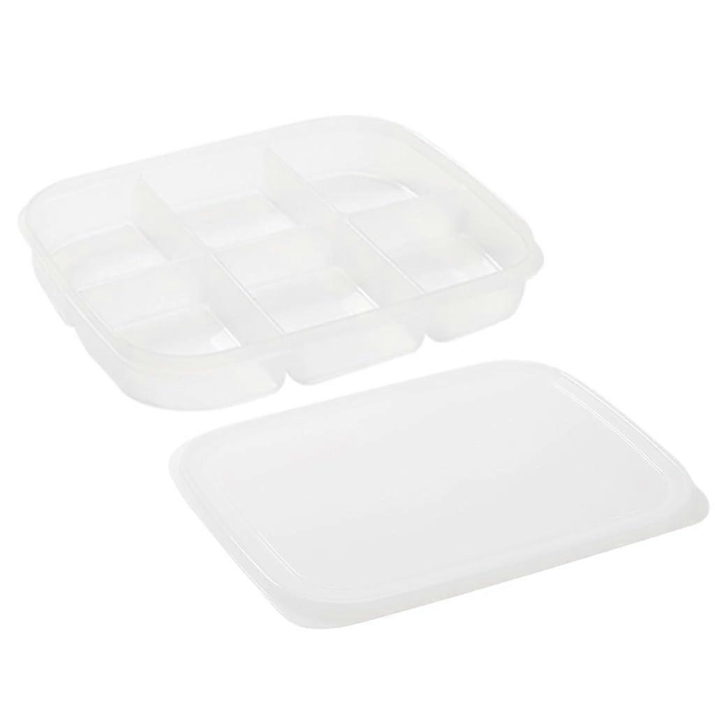 5/6 Grid Divider Refrigerator Storage Box Compartment Organizer Supplies For Home Fridge Freshness Box Prevent Odor 6 Grids