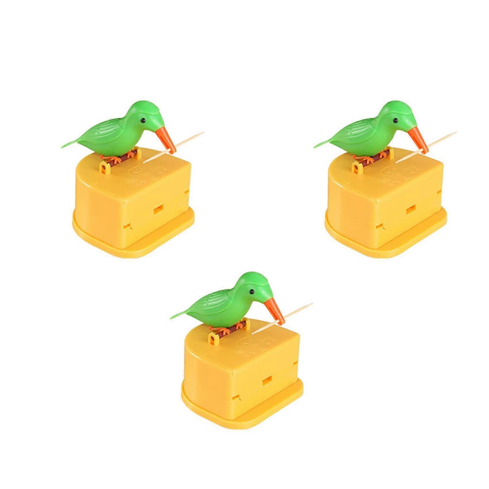 3X Toothpick Bird Automatic Toothpick Dispenser Toothpick Holder