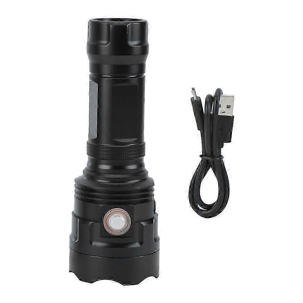 High Brightness USB Rechargeable LED Torch Suitable for Outdoor Rescue, Hiking, and Emergency Situations