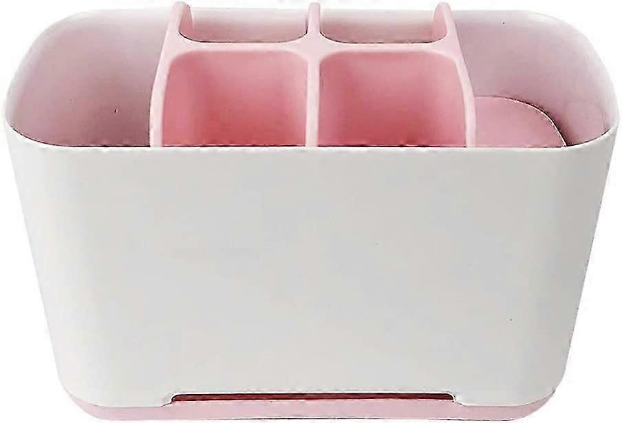 Stylish Pink Toothbrush and Toothpaste Organizer
