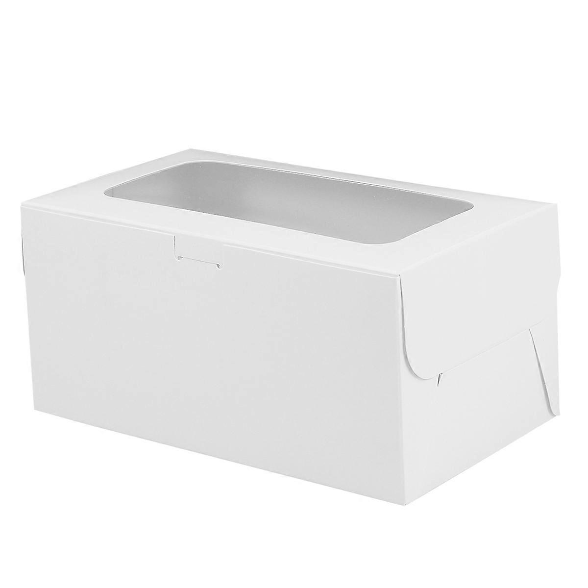Cupcake Wrapping Box Dessert Box Holiday Square 16x9x7.5cm Oily Proof 10Pack