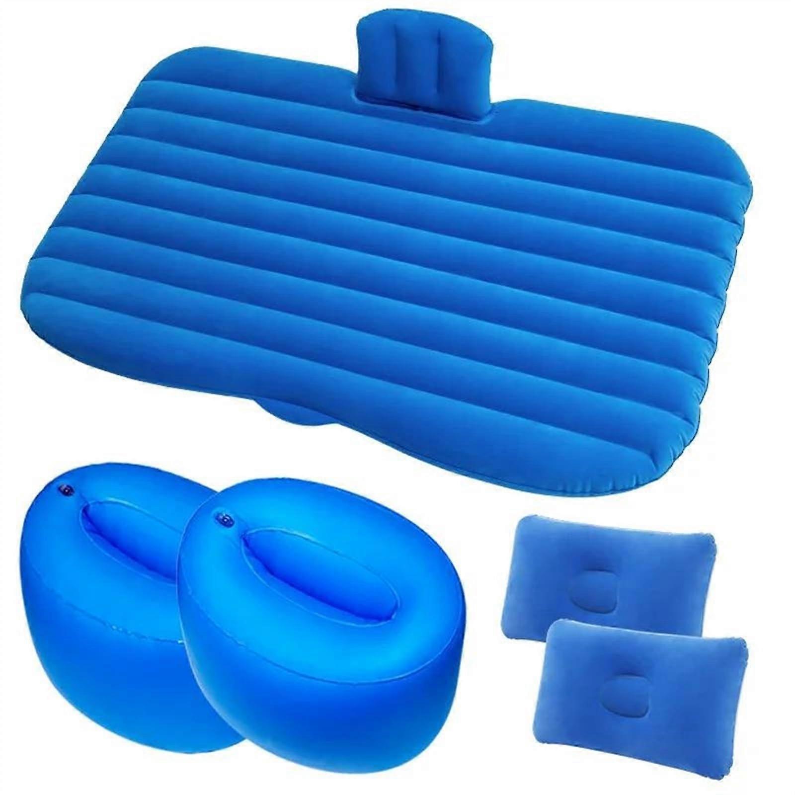 Car Air Mattress Universal SUV MPV Inflatable Bed Camping Sofa Travel Mat (Blue, Size 2)