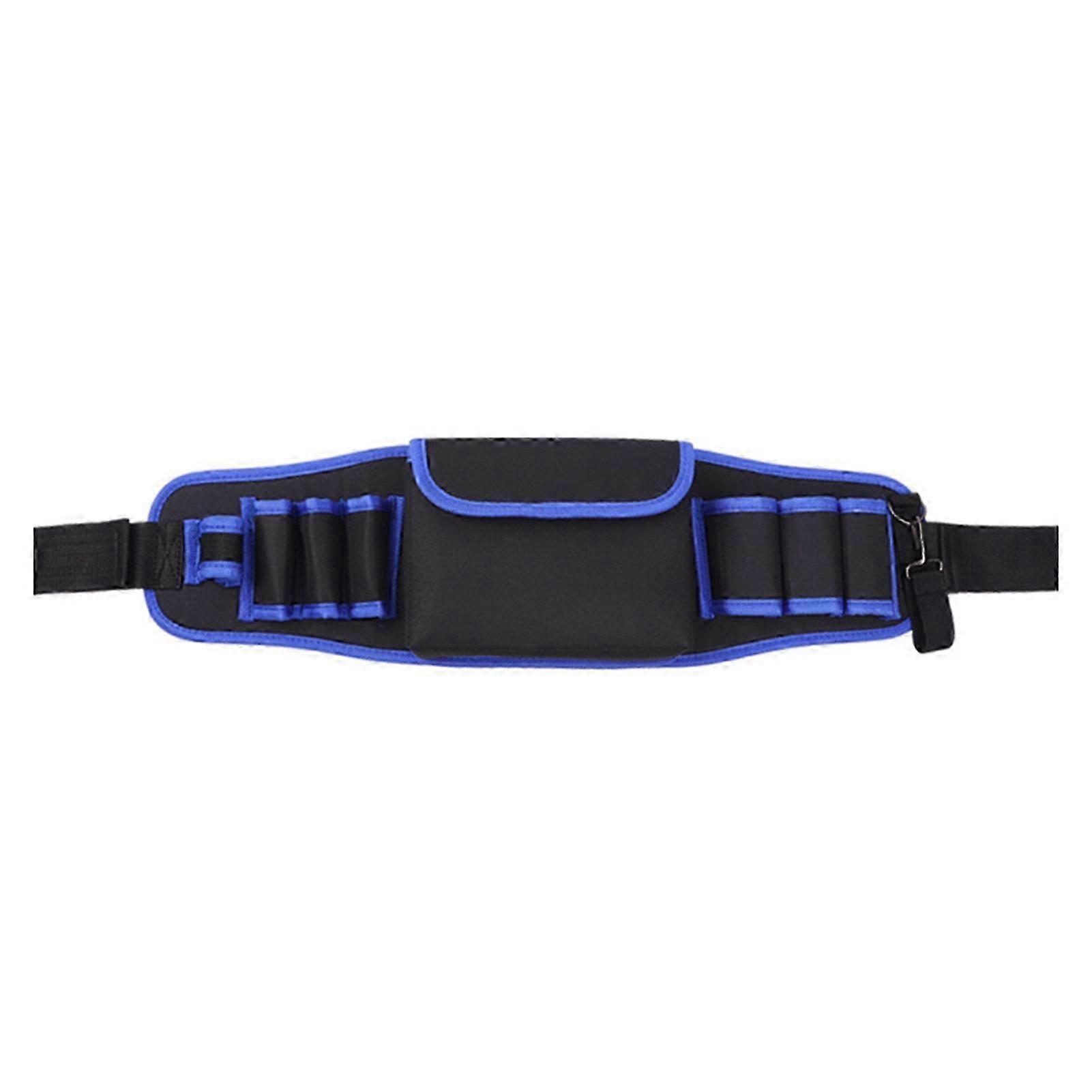 ベルト付きポータブル多機能小型修理ツールバッグ、ブルーの電気技師オーガナイザー L107 56x8cm