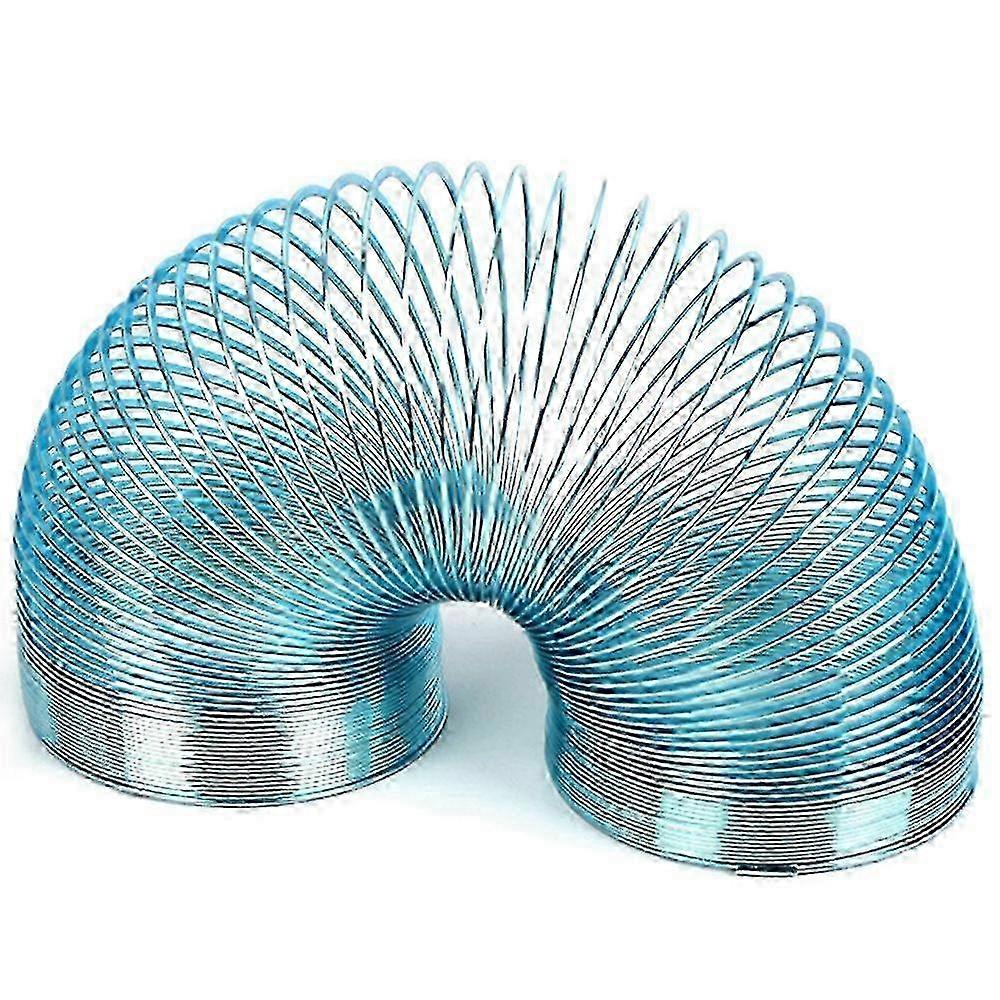 Metal Spring Walking Toy Bulk Metal Coil Spring Toys for Stress Relief Small Favor, Blue
