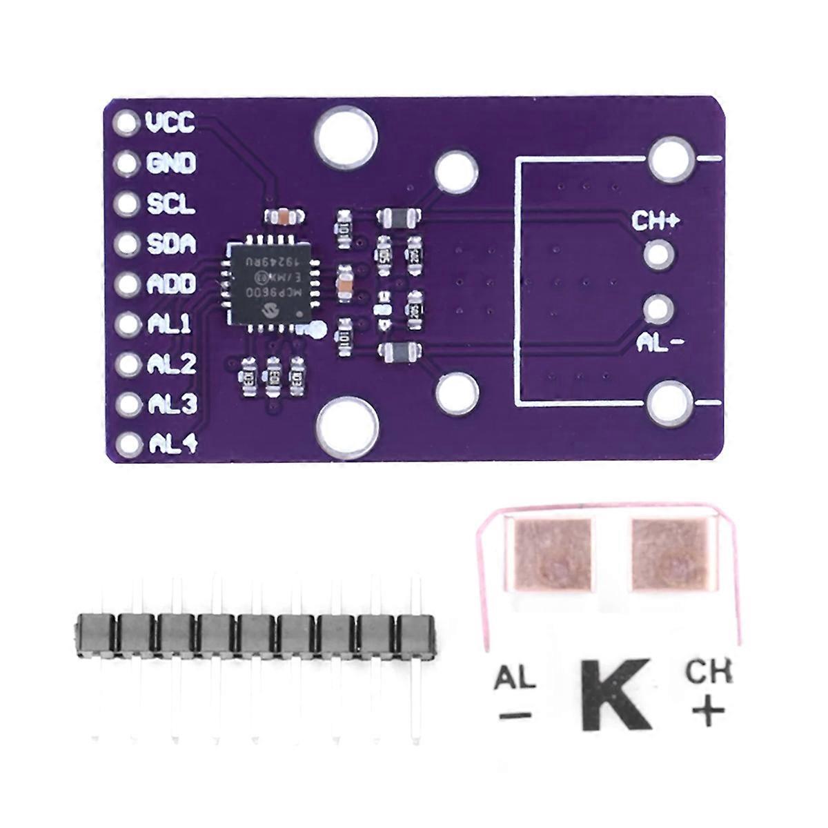 MCP9600 Type K/J/T/S/E/B/R Thermocouple Converter Module Supports I2C IIC Interface Thermocouple Converter Board
