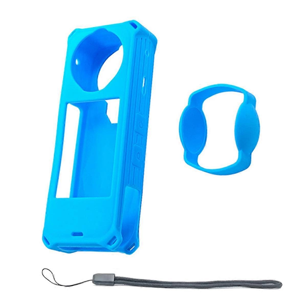 Silicone Protective Case for X5 Camera Anti-Scratch Anti-Drop Dustproof Cover for Enhanced Protection Blue