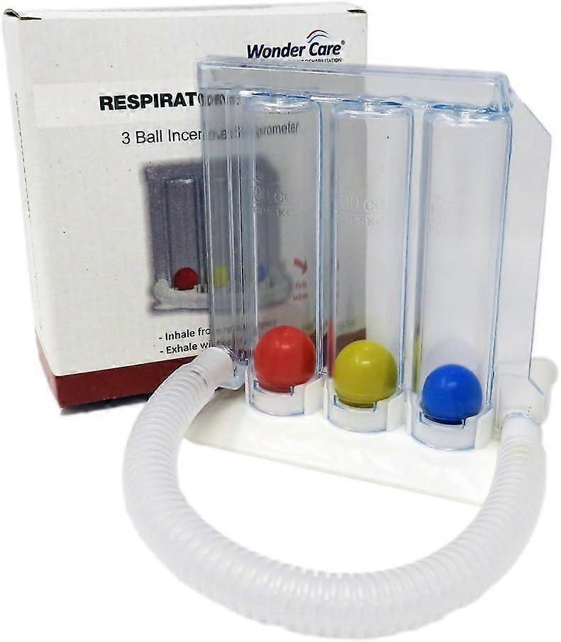 3-Ball Incentive Spirometer | Deep Breathing Lung Exerciser | Washable and Hygienic