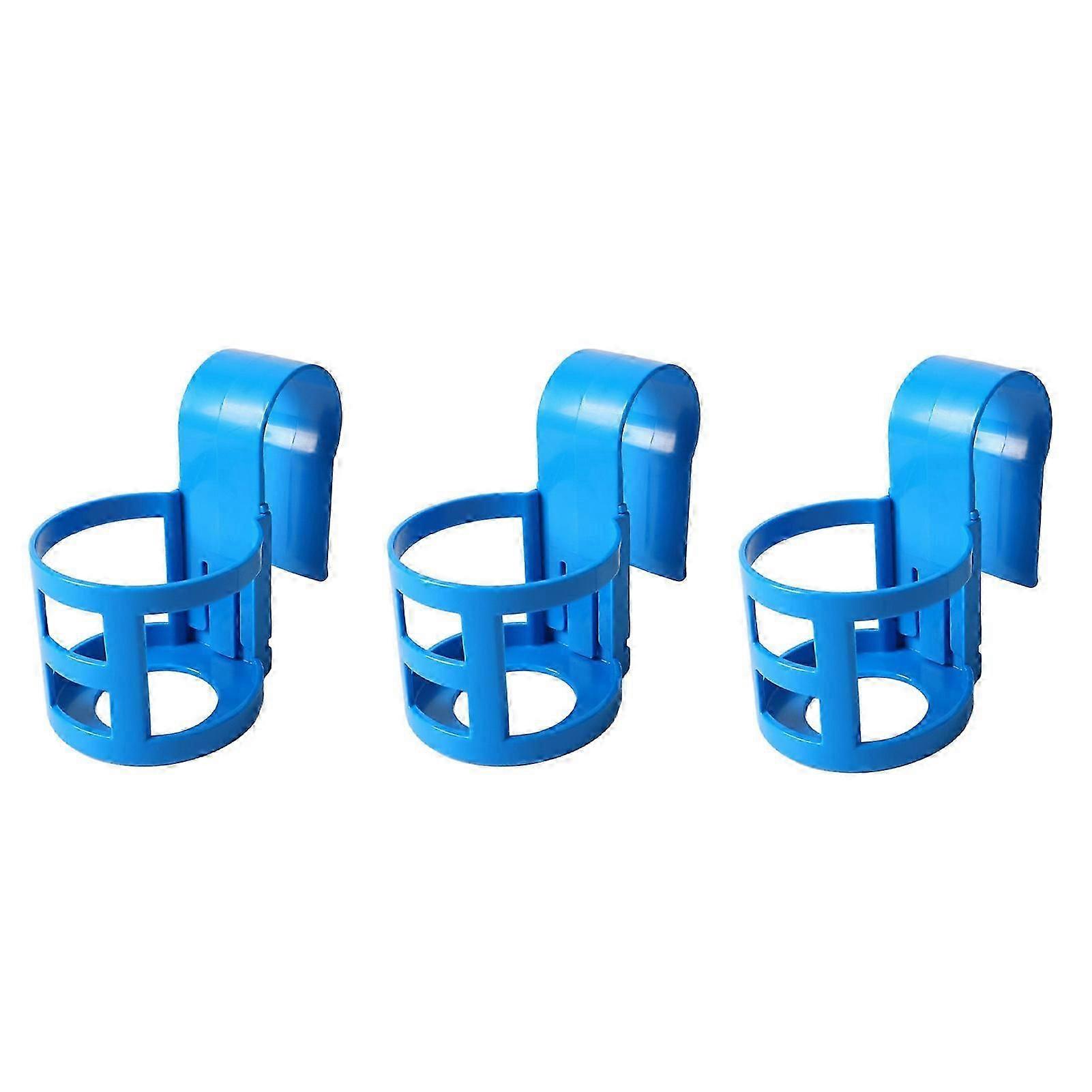 Pool Cup Holder Prevent Spill Poolside Drink Holder Above Ground Pool Accessories for Round Pool Bar Top Rails 3Pcs, Round YEMAA