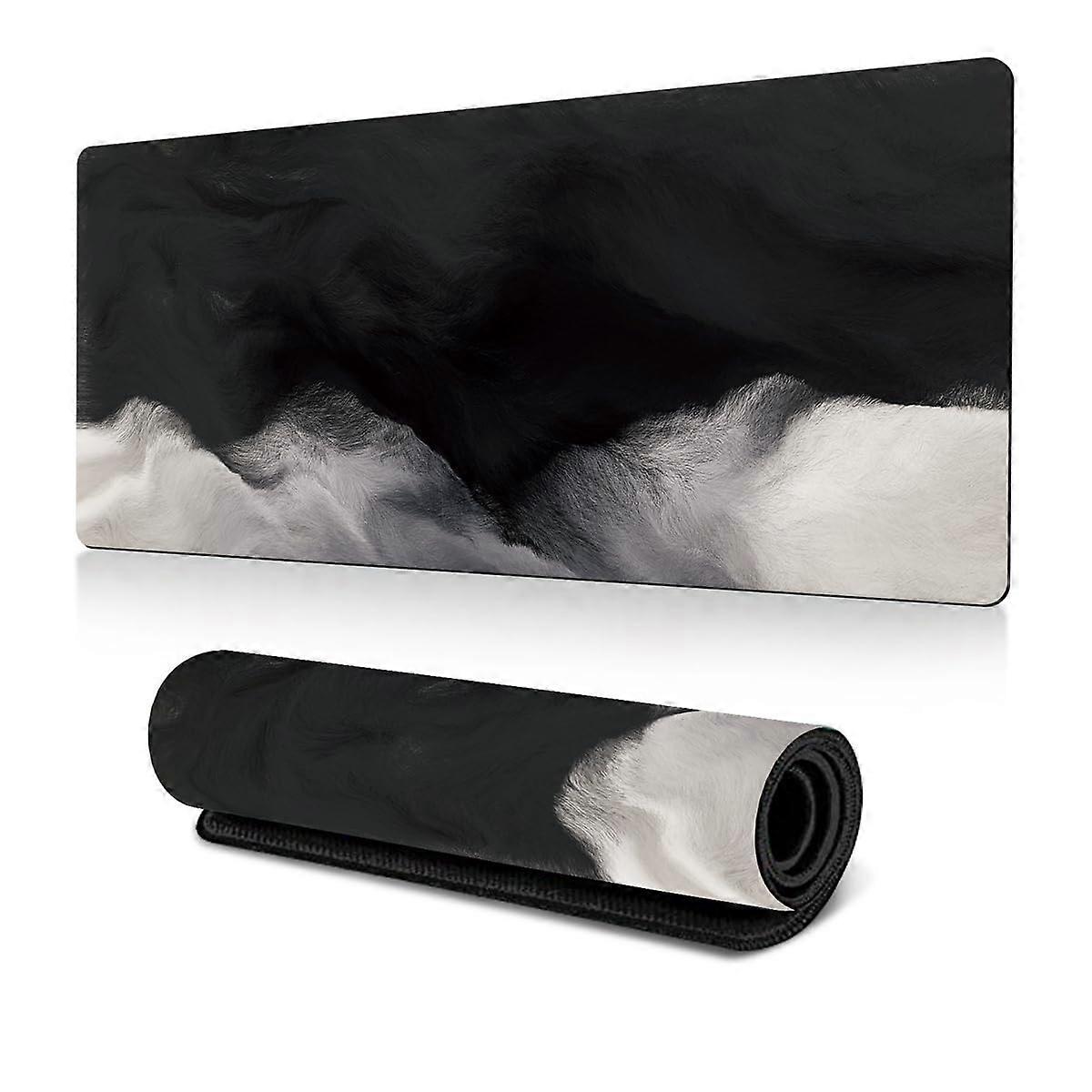 Gaming Mouse Mat - Extended Large 1.30 x 60 cm Minimalist Desk Mat with Non-Slip Rubber Base and Stitched Edges for Home Office Gaming