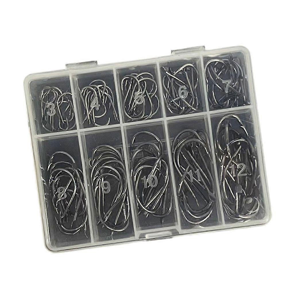 70/100st Hulling Fiskekrok Ögd Fiskkrok Rostfri Fiske Jiggkrok Enkel Användning