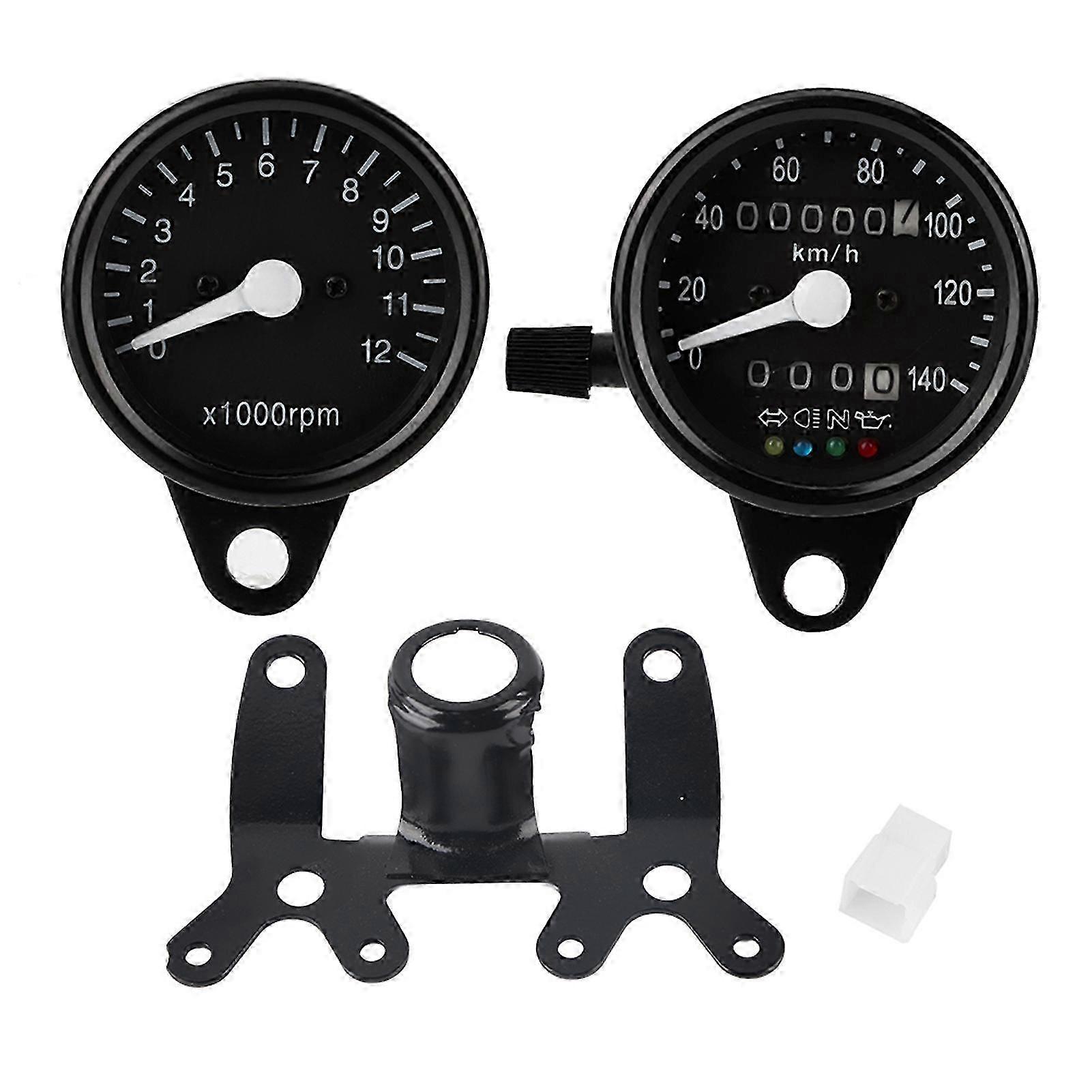 Odometer Mechanical Dual Instrument Electronics Tachometer Gauge Suitable for CG125 GN125