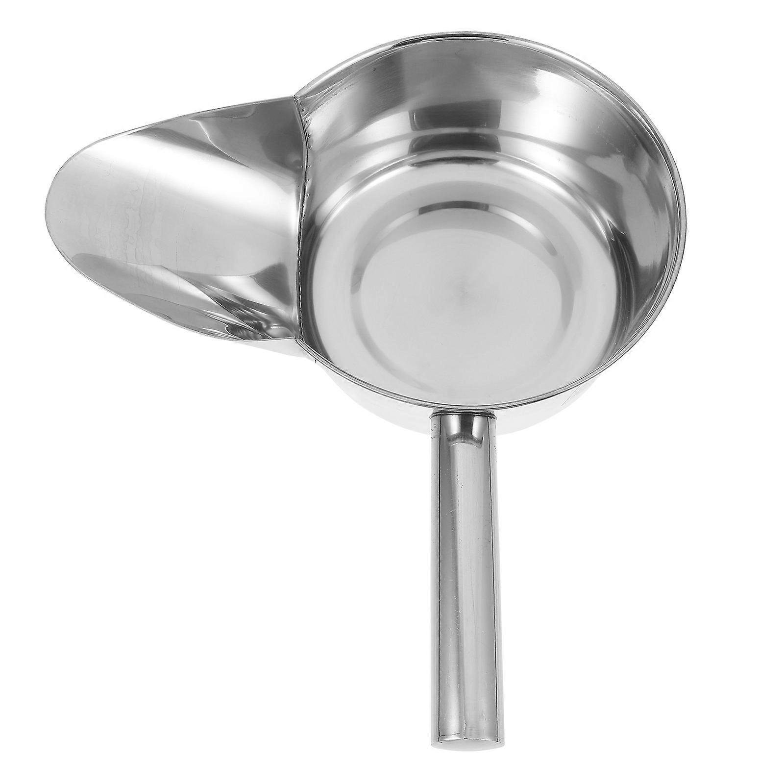 Buffet Scoops Steel Scoop With Spill-Proof Design For Food Containers And Snacks 1Pack