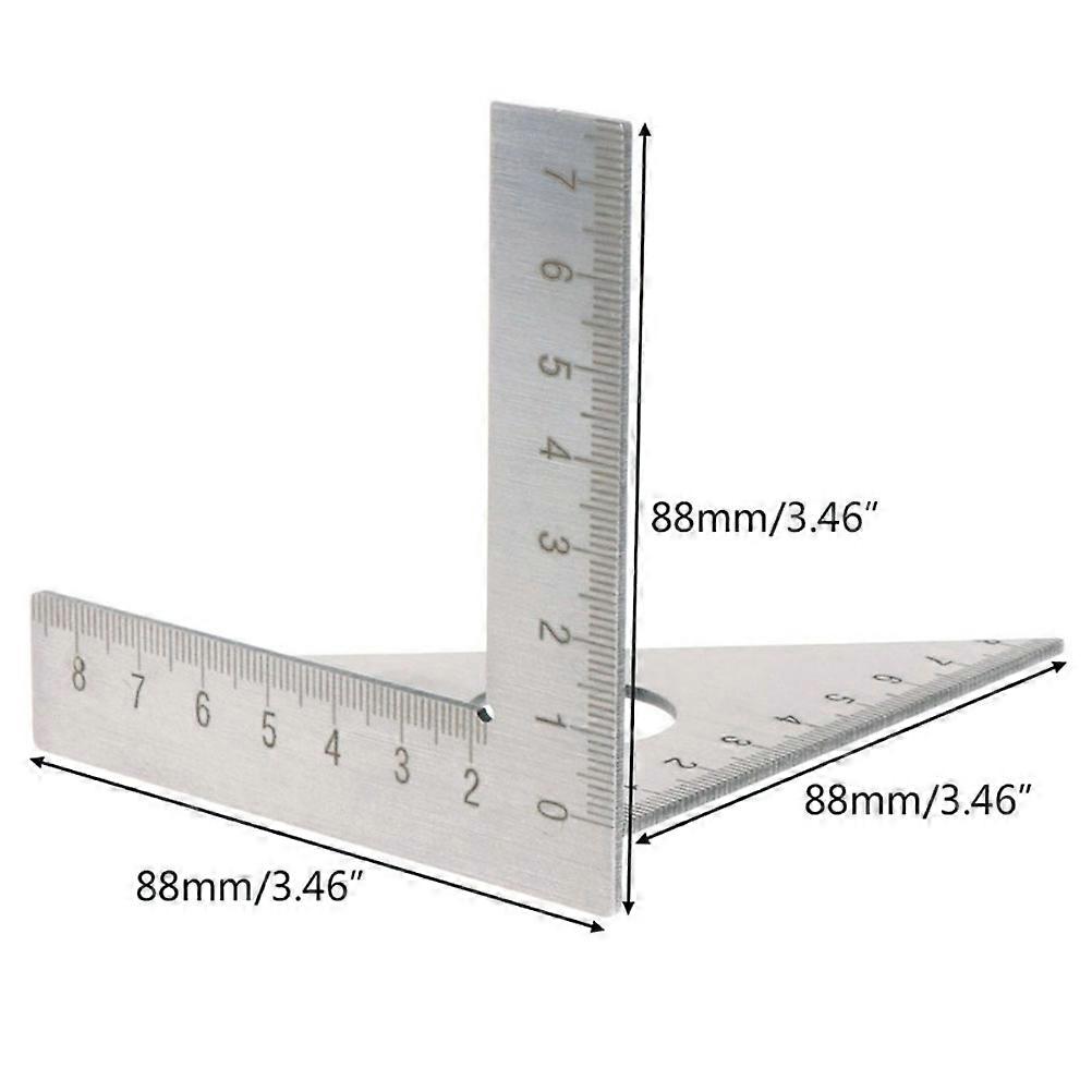 Woodworking Marking Ruler L-Shape Right-Angled Angle Ruler for Carpenters and Craftsmen 1Set