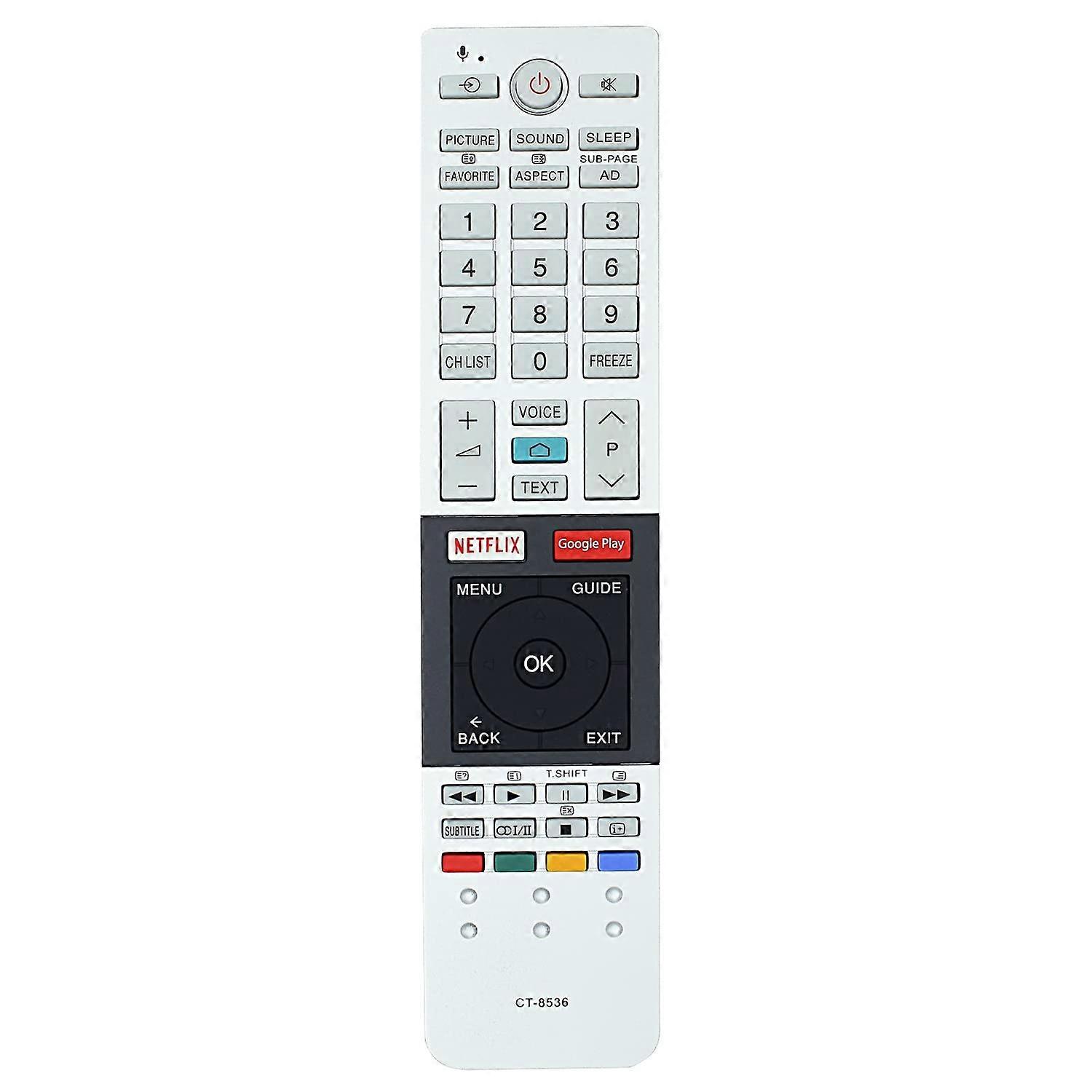 CT-8536 Compatible with TOSHIBA Replacement Television Remote Control