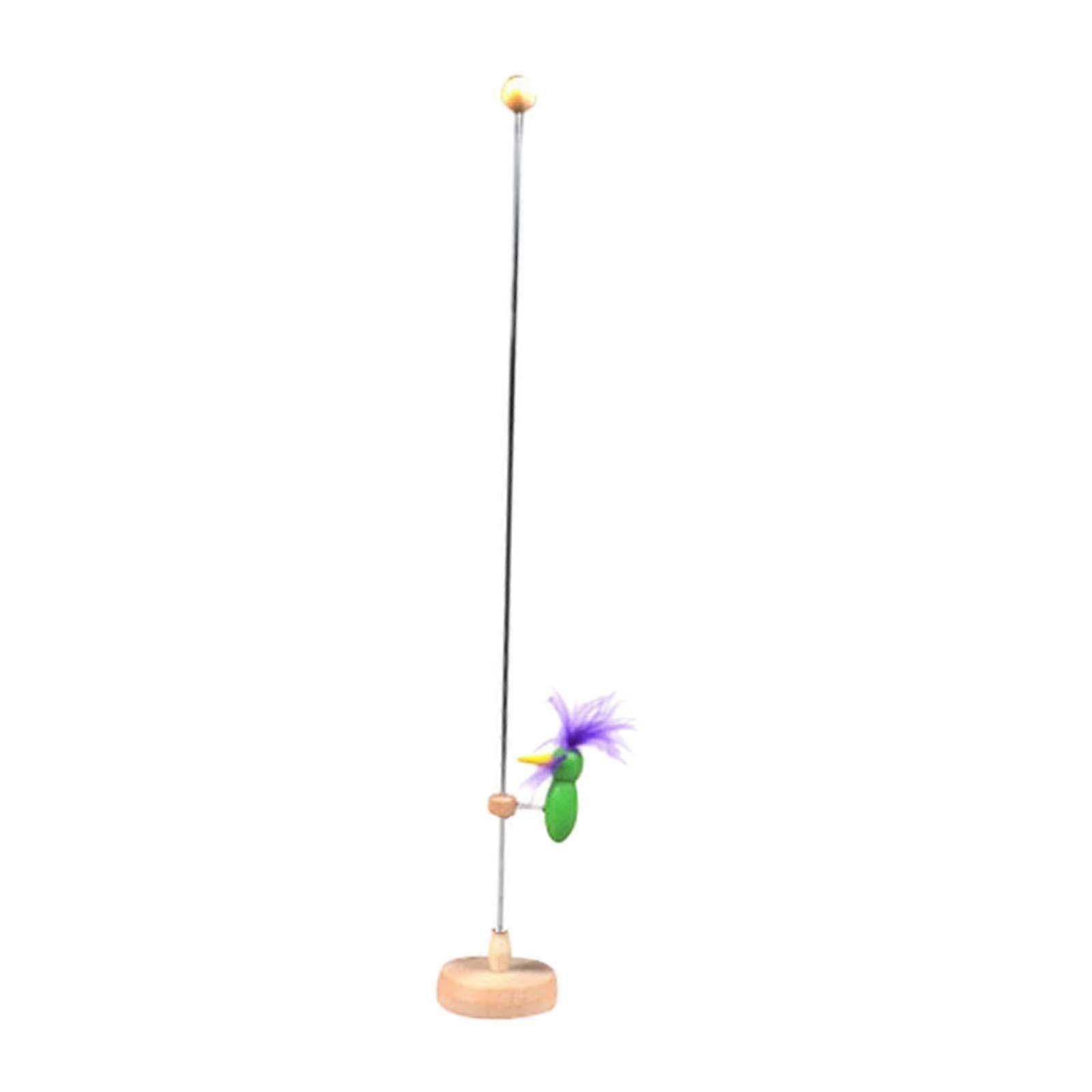 Wooden Bird Perch Toy Classic Pecking Pole Includes 1 Bird For Teens