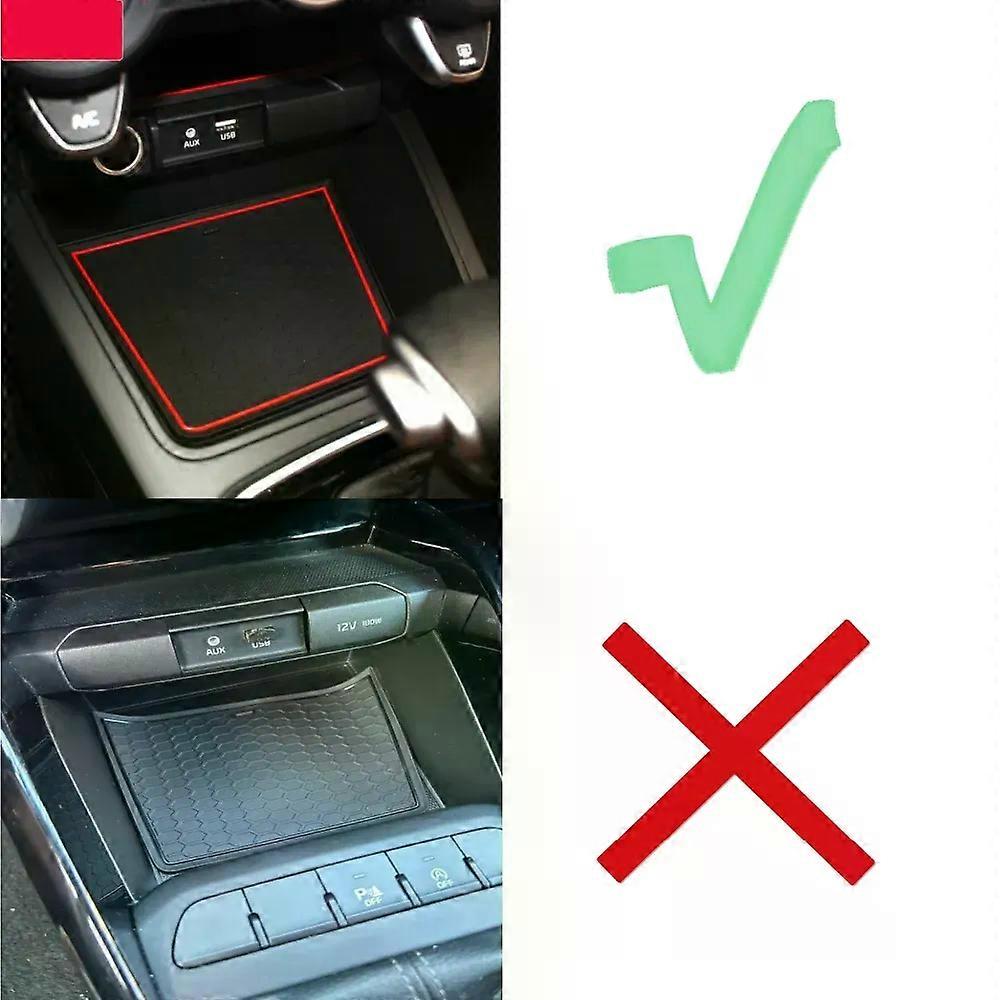 עבור קיה ריו 4 X-Line 2017 - 2022 2023 2024 מחצלת חריץ שער נגד החלקה מחצלת כרית מונעת החלקה אביזרי פנים 18 יח'/סט